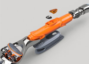 Fusion-shaver-holder,-normal-and-exploded