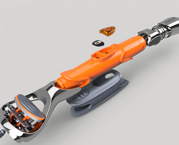 Fusion-shaver-holder,-normal-and-exploded