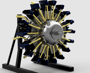 Olsryd-9-Cylinder-Radial-Engine